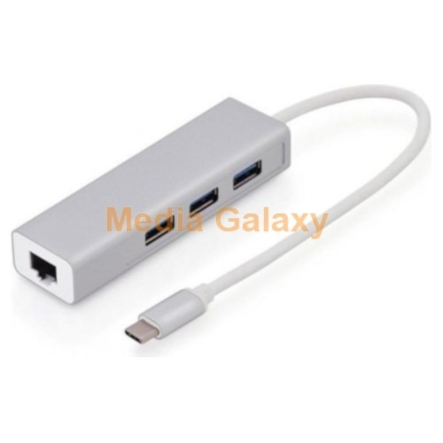 USB Type C לחיבור רשת קווי ומרכזייה USB 3.0