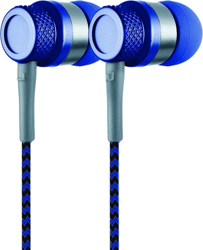 אוזניות סיליקון כחולות עם מיקרופון מובנה COBY CVE-200