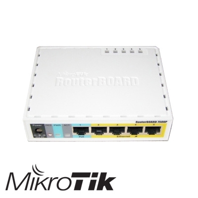 נתב קווי מקצועי MikroTik 750UP