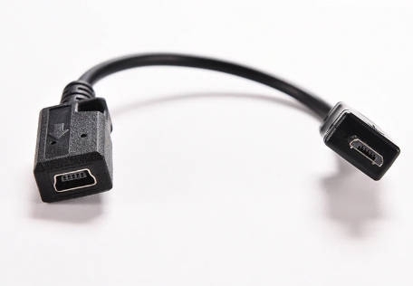 כבל מתאם micro USB זכר ל- mini USB נקבה