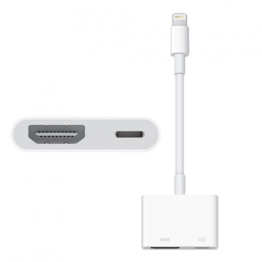 מתאם Apple מקורי Lightning to HDMI דגם MD826ZM/A