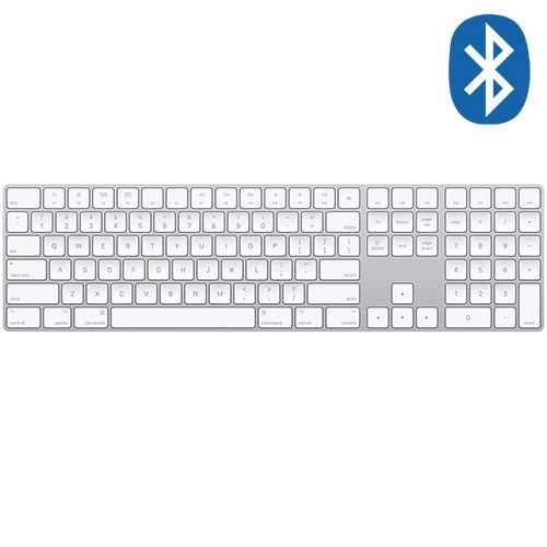 מדיה גלקסי | מקלדת אלחוטית כסופה Apple מקורית MQ052HB/A / מקלדות ועכברים Apple מקורי