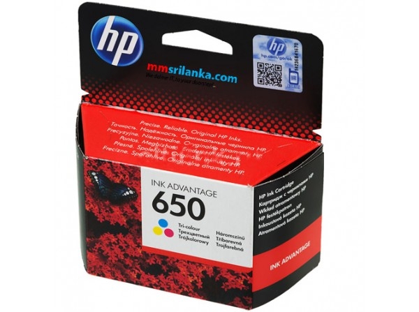 ראש דיו מקורי HP 650 צבעוני