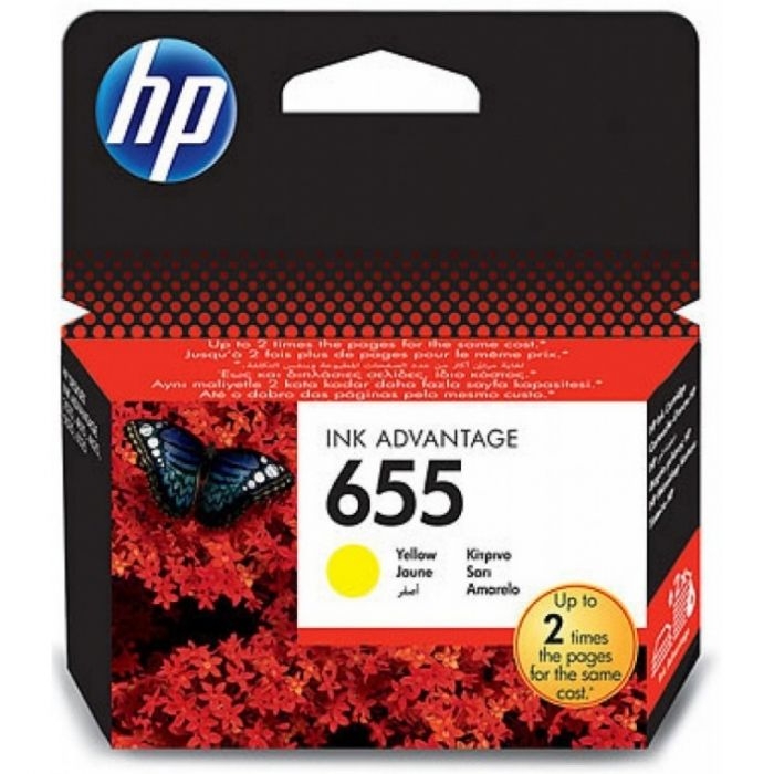 ראש דיו מקורי HP 655 צהוב