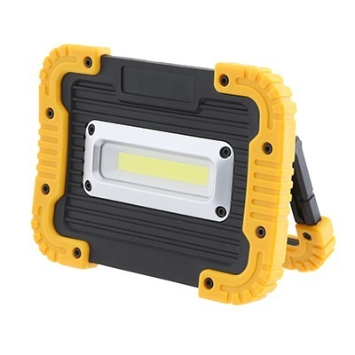 פנס פרוזקטור נייד לד 10W כולל מעמד וסוללות