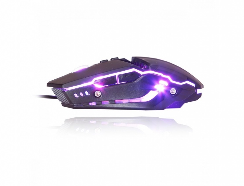 עכבר גיימר מואר עם כבל USB