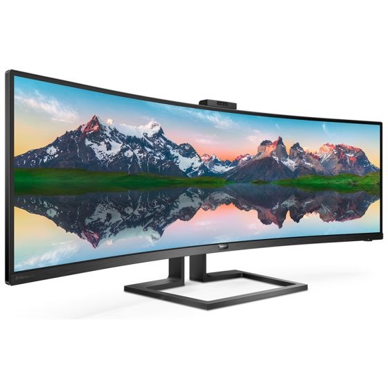 מסך מחשב מקצועי 49 אינץ קעור ורחב - Philips 499P9H/00