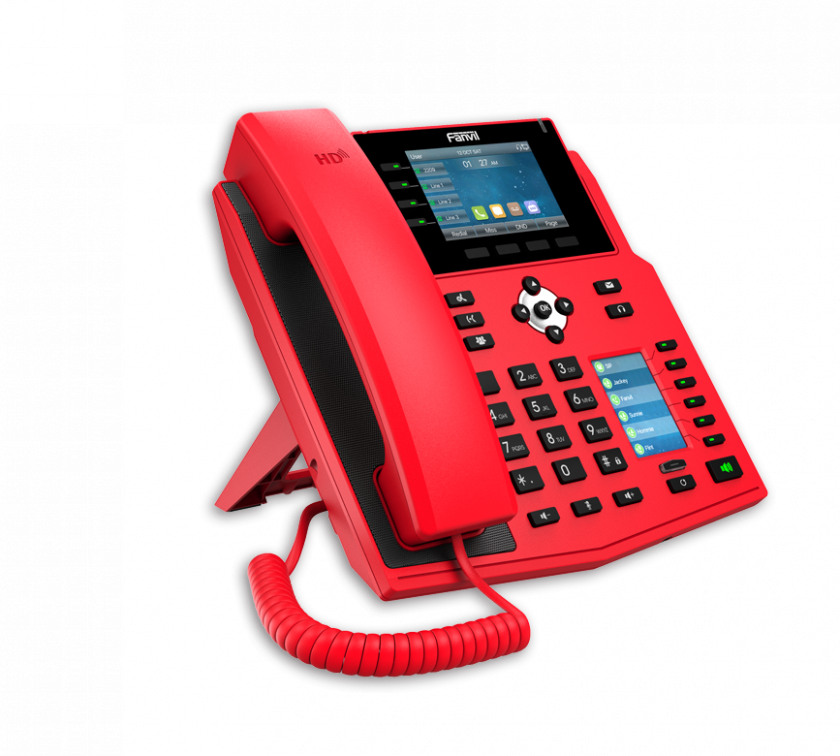 טלפון IP שולחני אדום Fanvil X5UR IP Phone