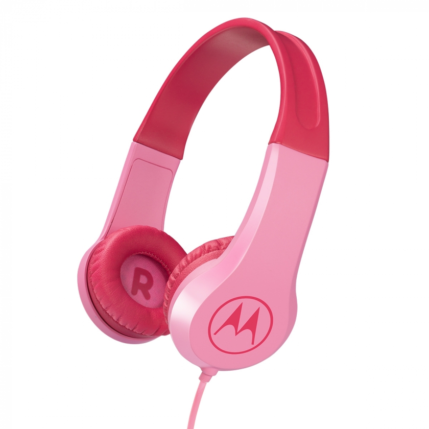 אוזניות קשת לילדים Motorola Kids SQUADS 200 - צבע ורוד