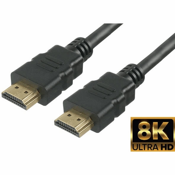 כבל HDMI תקן 2.1 תומך 8K 60Hz אורך 1 מטר
