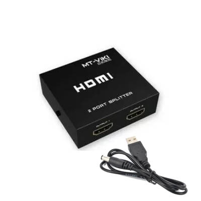 מפצל HDMI אקטיבי מוגבר ל-2 מסכים 4K 30Hz