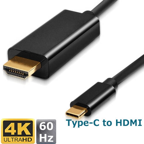 כבל USB-3.1 Type C לחיבור HDMI אורך 1.8 מטר - 4K 60Hz