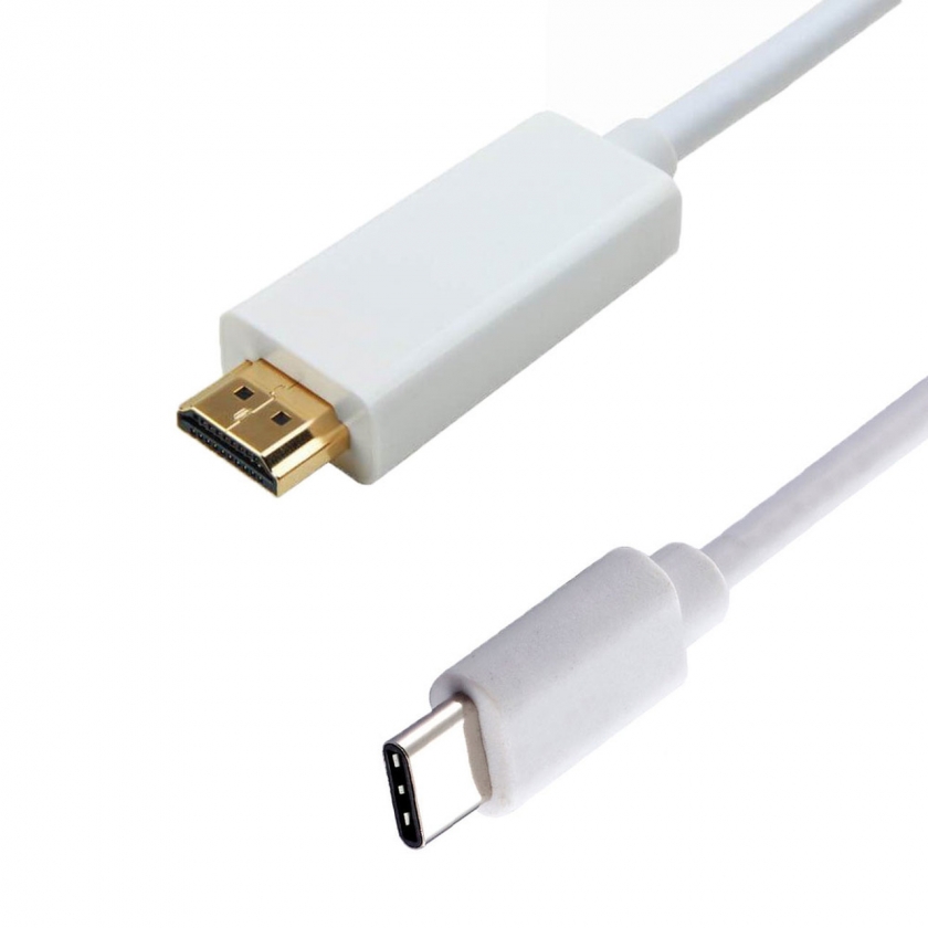 כבל USB-3.1 Type C לחיבור HDMI אורך 3 מטר - 4K 30Hz