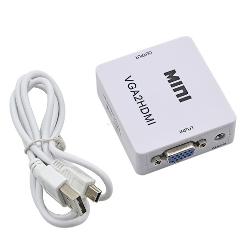 ממיר אקטיבי מחיבור VGA + אודיו ליציאת HDMI למסך