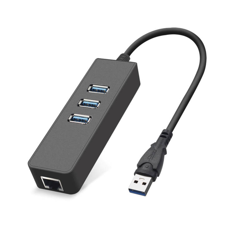 USB-3.0 לחיבור רשת קווי Giga ומרכזייה USB 3.0