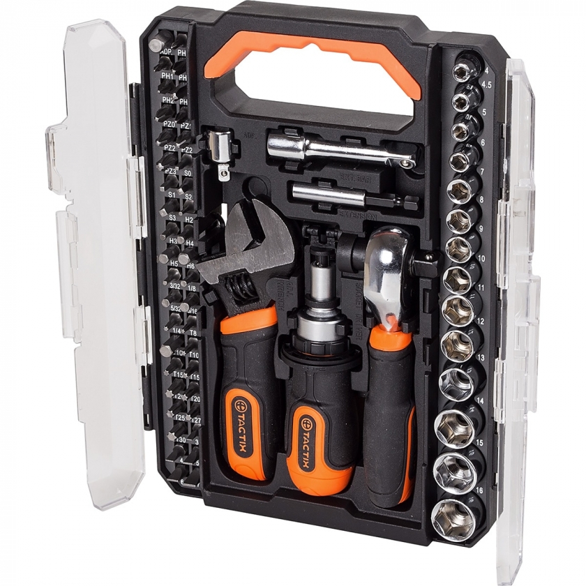 ערכת מפתחות וביטים 56 חלקים - TACTIX 900191