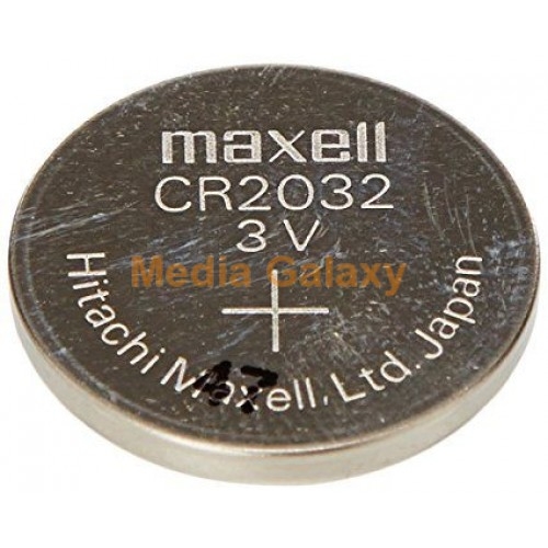 סוללת כפתור 3V דגם CR2032 תוצרת MAXELL