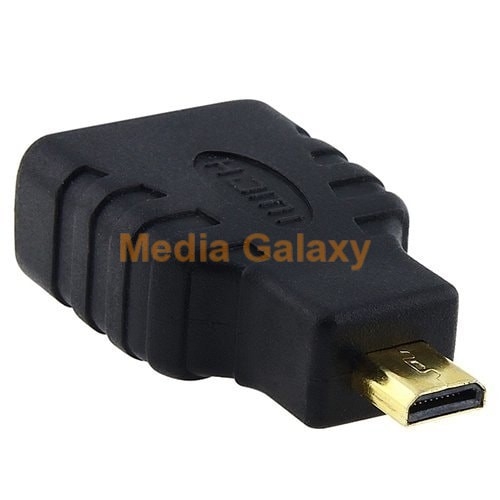 מתאם מיקרו HDMI זכר ל-HDMI נקבה מוזהב (micro HDMI)