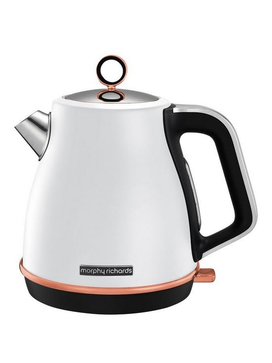 קומקום חשמלי מעוצב לבן morphy Richards Rose Gold