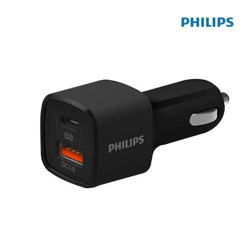 מטען USB מהיר למצת הרכב Philips Type C QC3.0 PD18W