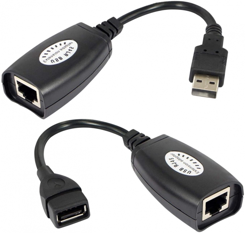 מרחיק USB-2.0 על גבי כבל רשת