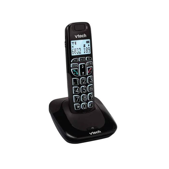 טלפון אלחוטי שחור לכבדי שמיעה Vtech SLB-150B