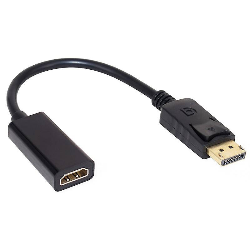 מתאם Displayport (דיספליי פורט) זכר ל- HDMI נקבה 10 סנטימטר