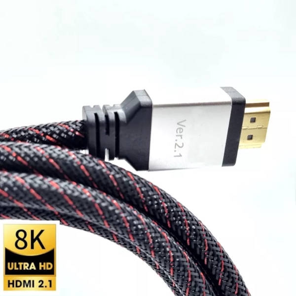 כבל HDMI תקן 2.1 תומך 8K 60Hz אורך 10 מטר