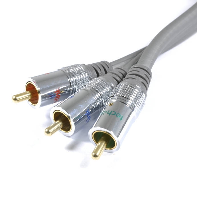 כבל 3RCA מקצועי 3 מטר TechLink