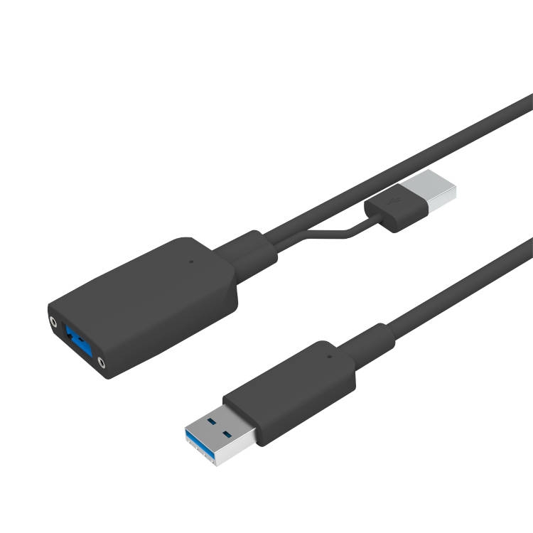 כבל מאריך USB3.2 AOC זכר-נקבה, מבוסס סיב אופטי - 30 מטר