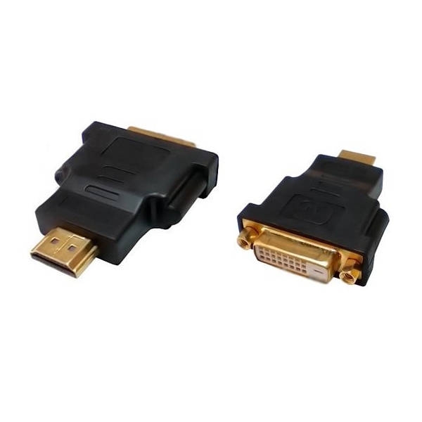 מתאם DVI נקבה ל-HDMI זכר מצופה זהב 24K