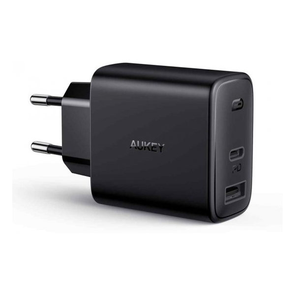 מטען USB + Type C מהיר 30W תוצרת AUKEY