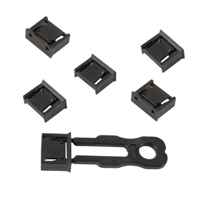 סט 6 חוסמי שקע USB A + מפתח אחד