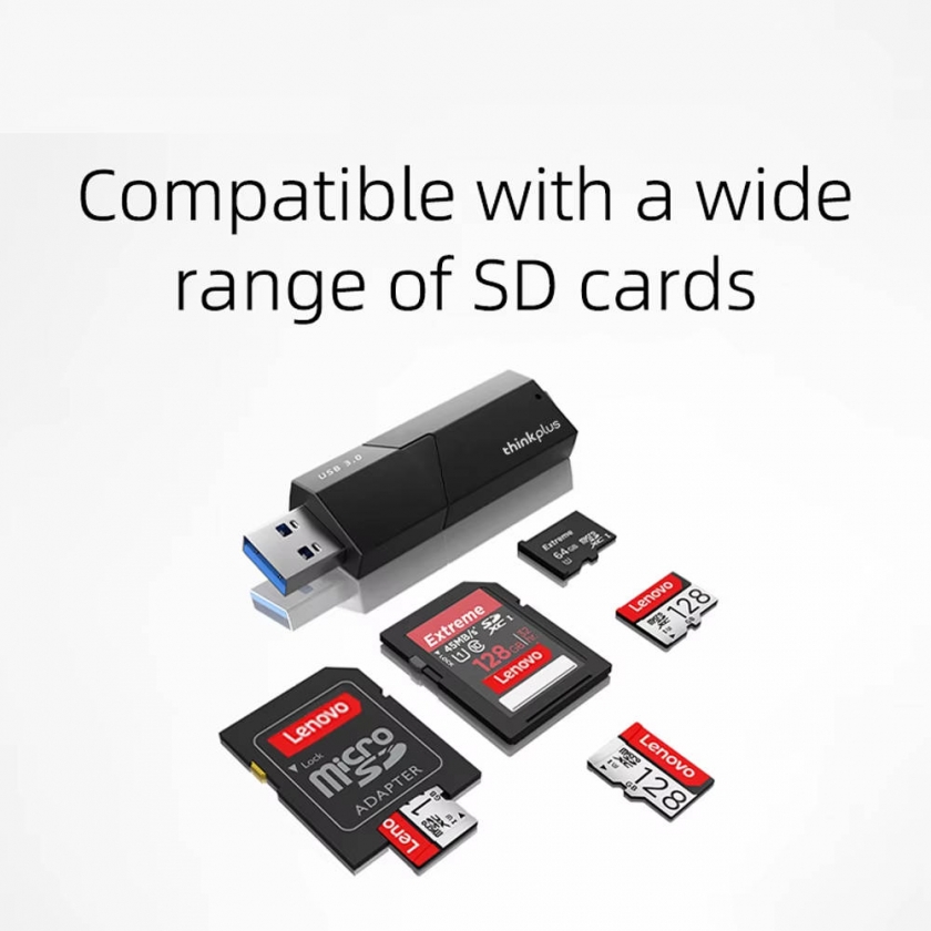 קורא כרטיסים מהיר SD ו-micro SD בחיבור USB-3.0