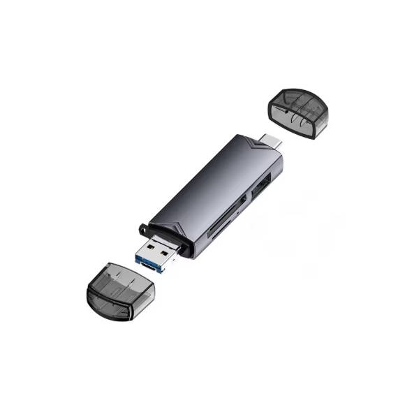 קורא כרטיסי זכרון מהיר USB-3.0 ו- Type C