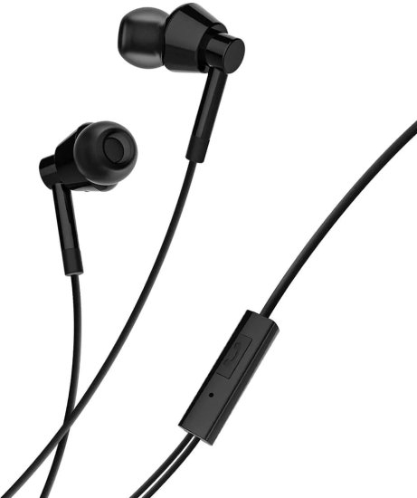 אוזניות חוטיות עם מיקרופון Nokia  - שחור