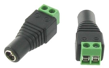 קונקטור DC 2.1/5.5mm נקבה לחיבור לספק בחיבור הברגה ללא הלחמה