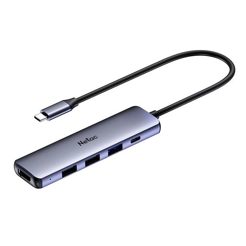 מתאם Type-C לחיבור HDMI ומפצל USB-3.0