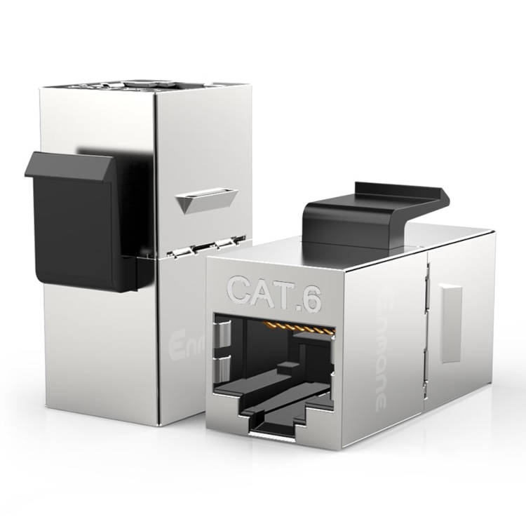 מופה (מתאם)  CAT6 RJ45 מסוכך נקבה-נקבה