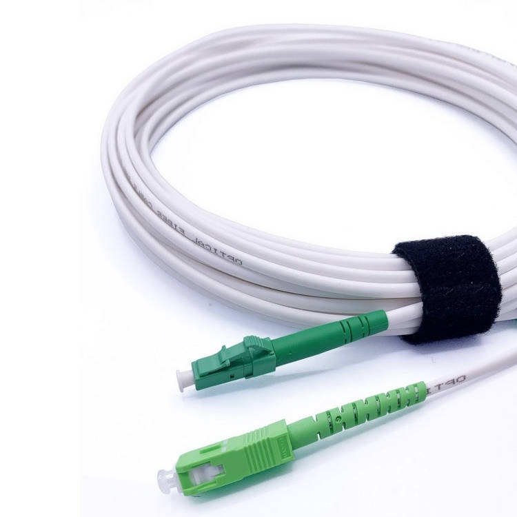 סיב אופטי 20 מטר משוריין לתשתית - חיבור LC-SC APC