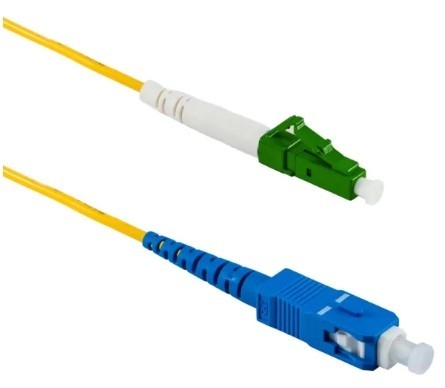 מגשר אופטי LC/APC-SC/UPC סינגל מוד סימפלקס - 1 מטר