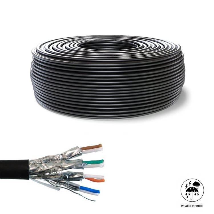 100 מטר כבל רשת CAT7 חיצוני NYY