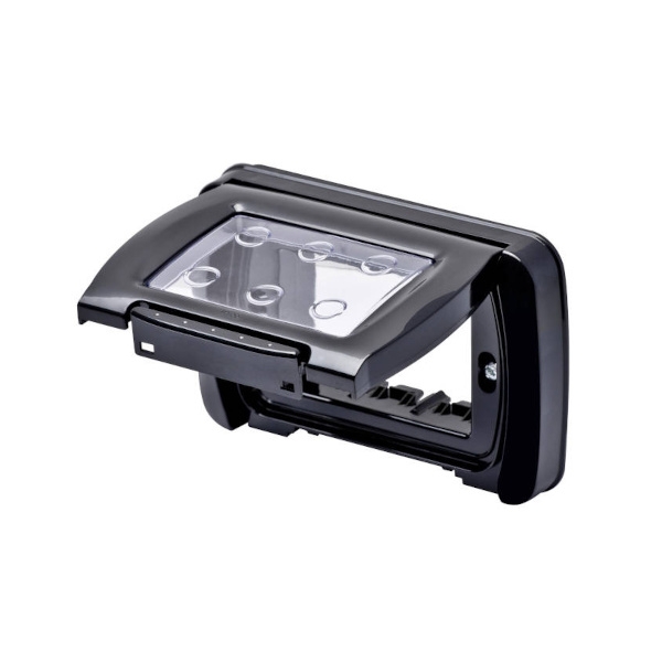 מסגרת שחורה גוויס מקורית מוגנת מים סידרת System ל-3 מודול - Gewiss GW22452