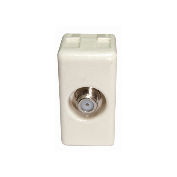 שקע גוויס לחיבור כבלים עם הברגה - קונקטור F לסידרת System של Gewiss