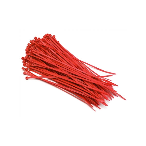 100 אזיקונים אדומים בגודל 4.8x310