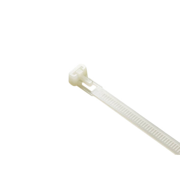 100 אזיקונים רב פעמים 203x7.6 צבע לבן