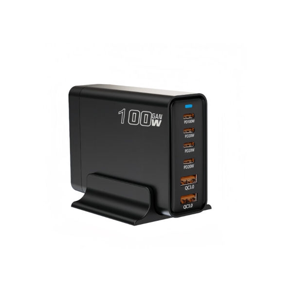 מטען 100W מהיר Type-C ו-USB עם 6 חיבורים