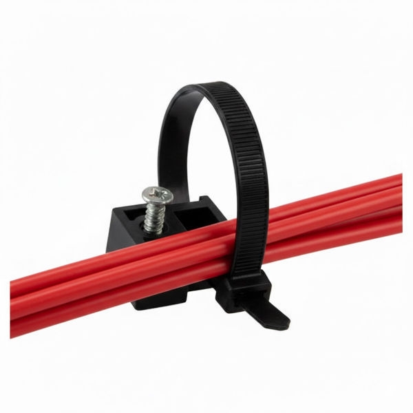 100 חבקים שחורים לתליה באמצעות בורג