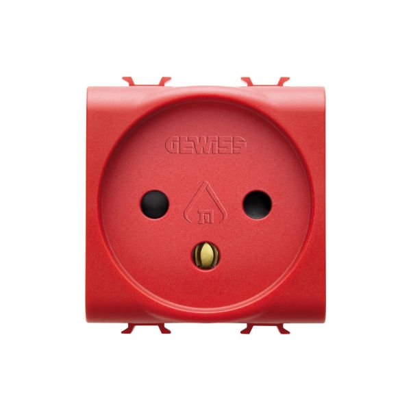 שקע חשמל אדום 220V גוויס מקורי תיקני סידרת Chorus של Gewiss - דגם GW10291
