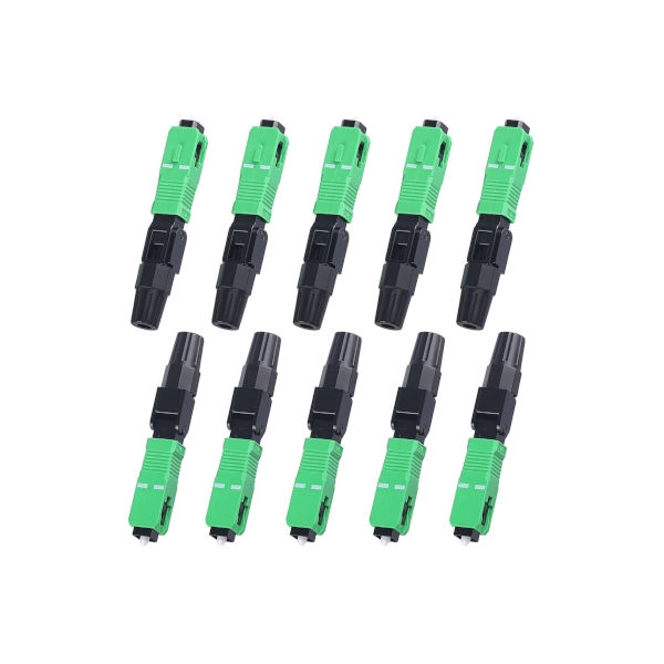 10 חיבורי SC/APC להרכבה ידנית כולל חושף סיב